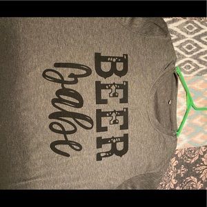 Beer babe Tee- never been worn